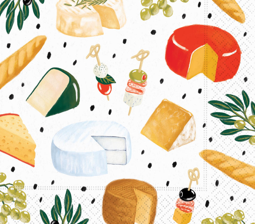 Perfect Pairings- Assorted Cheese Luncheon Napkin 20CT