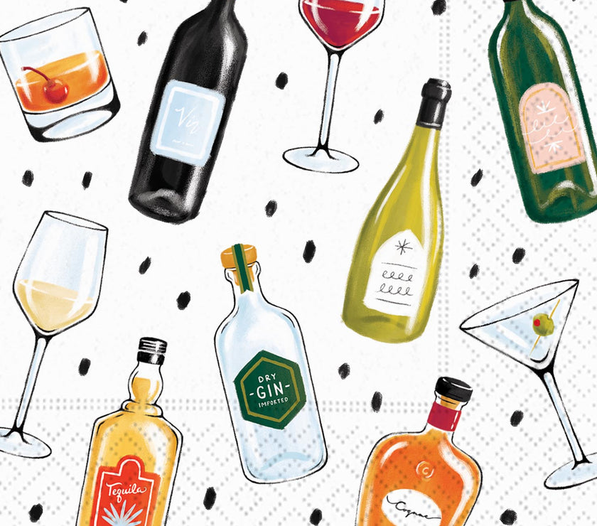 Perfect Pairings- Wine Cocktail Napkin 20CT