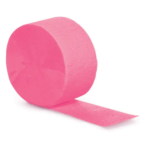 Candy Pink Crepe Paper Streamer