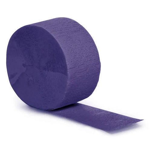 Purple Crepe Paper Streamer