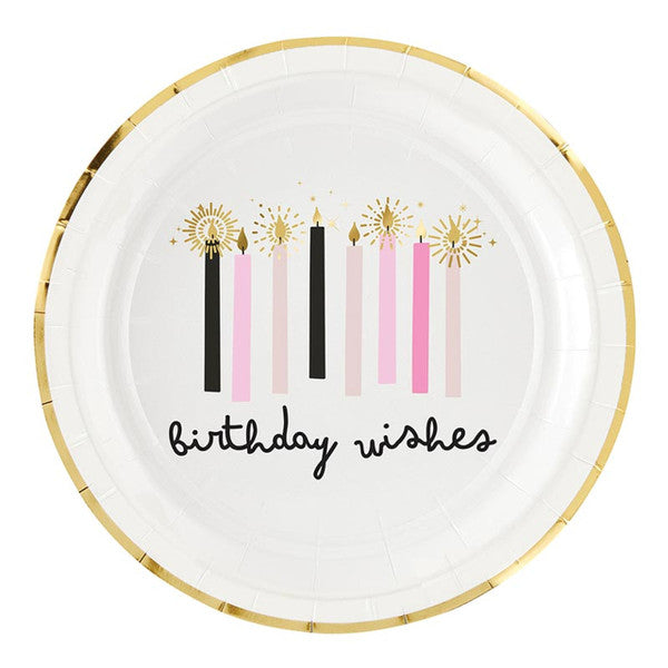 Birthday Wishes Paper Plates 8CT