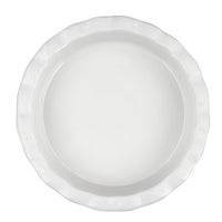 Ceramic Pie Plate with Black Bows