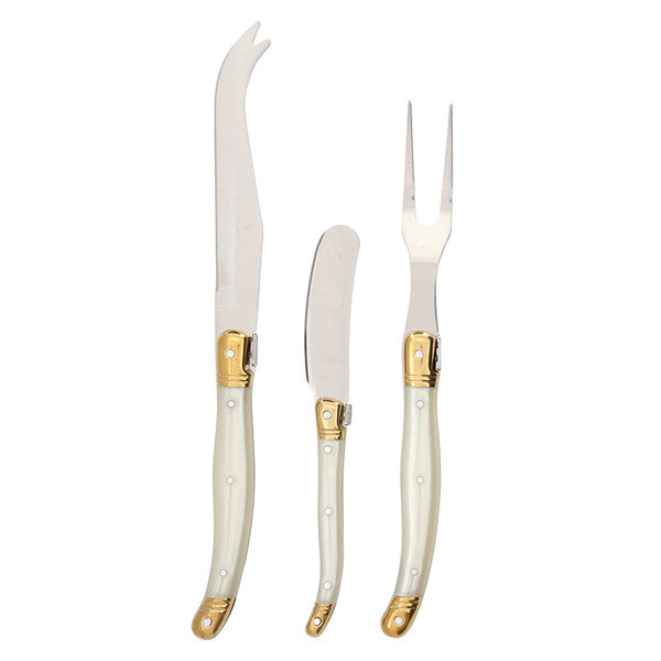 Pearl White Cheese Knife Set