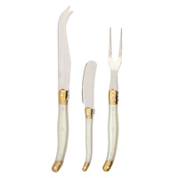 Pearl White Cheese Knife Set