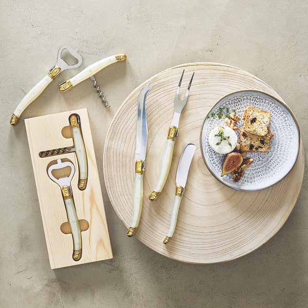 Pearl White Cheese Knife Set