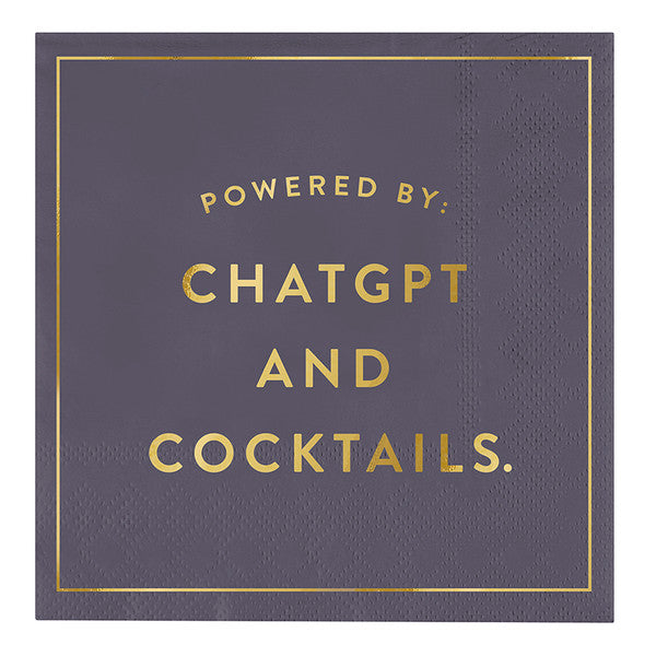 ChatGPT and Cocktails - Cocktail Napkins - 20CT