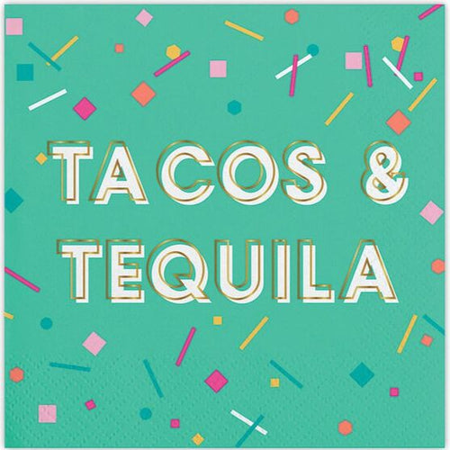 Tacos & Tequila Cocktail Napkins 20CT