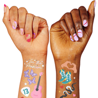 Taylor Swift Eras Tour Temporary Tattoos - 74 Pieces