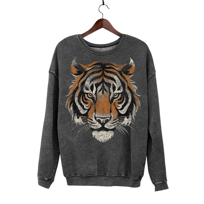 Tiger Big Face Mineral Sweatshirt