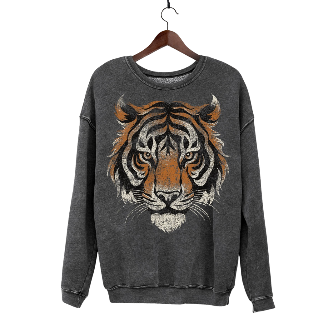Tiger Big Face Mineral Sweatshirt