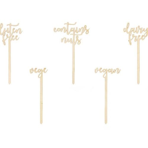 Special Food Toppers - Set of 5