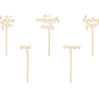 Special Food Toppers - Set of 5