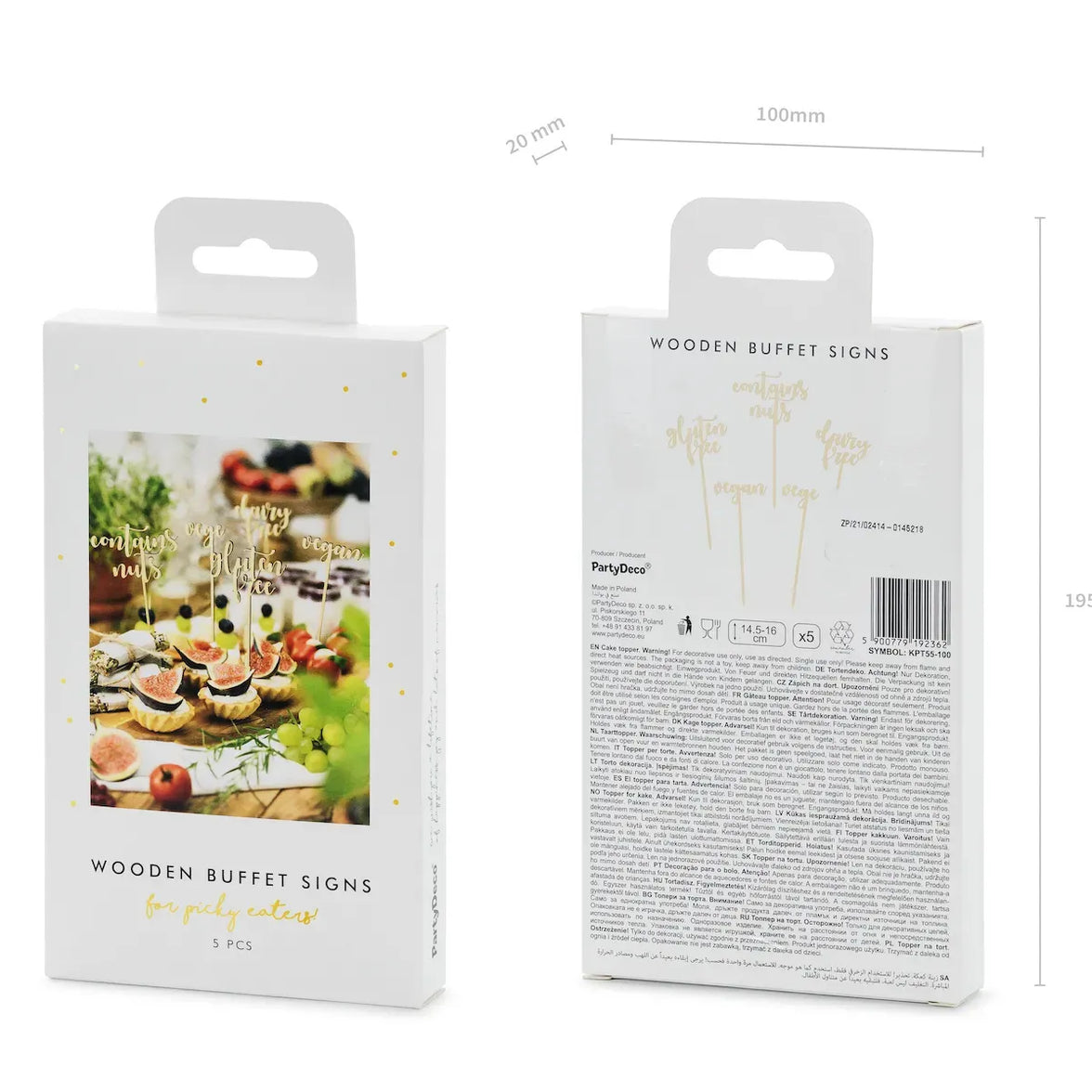 Special Food Toppers - Set of 5