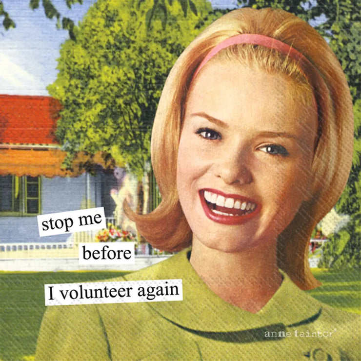 Anne Taintor Volunteer Cocktail Napkins 20CT