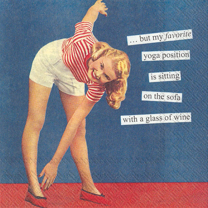 Anne Taintor Yoga Cocktail Napkins 20CT