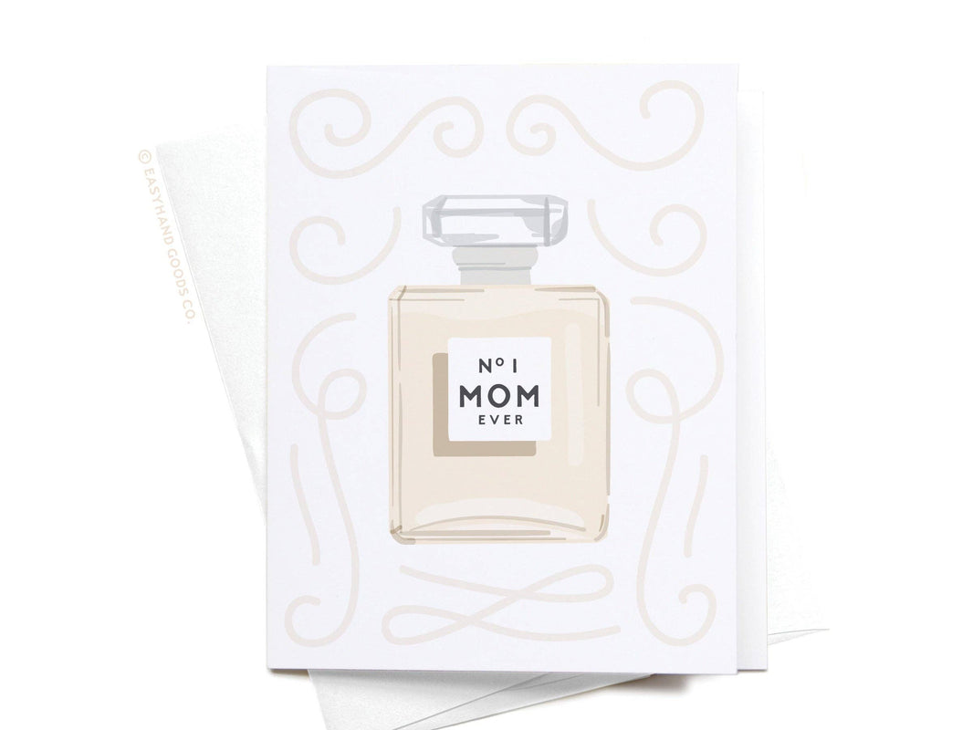 No. 1 Mom Ever Perfume Bottle Greeting Card
