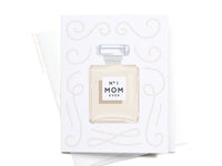 No. 1 Mom Ever Perfume Bottle Greeting Card