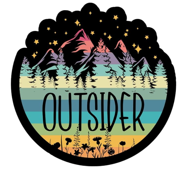 Outsider Mountains Nature Waterproof Sticker