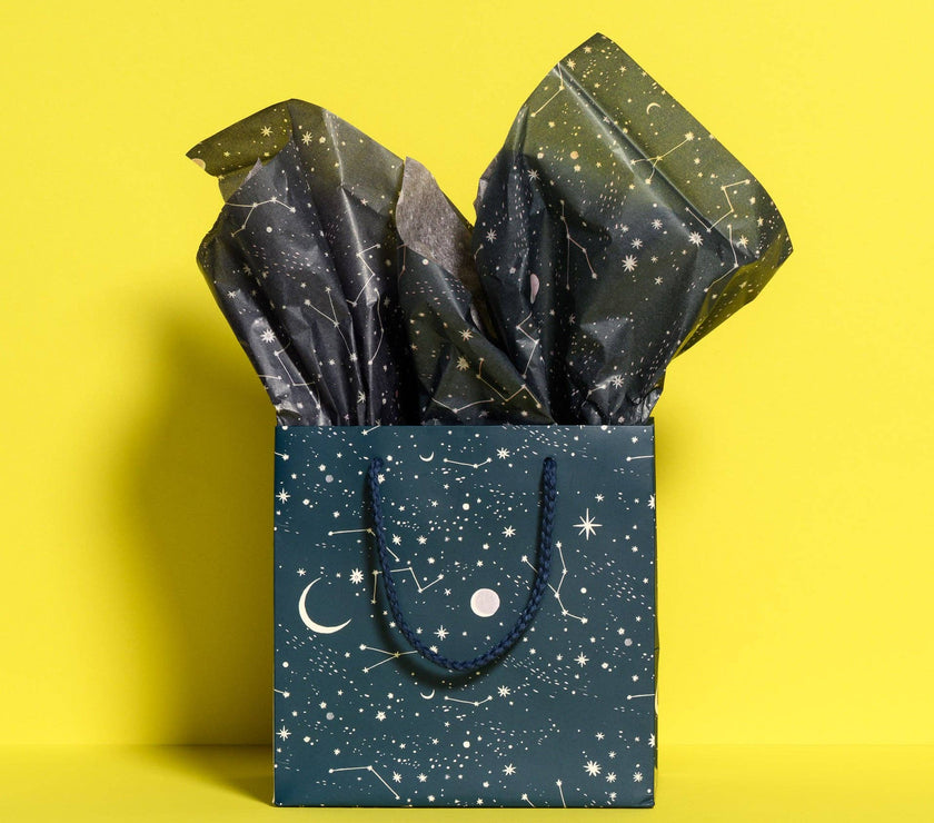 Moon and Stars Tissue Paper - 5 Sheets