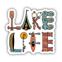 Lake Life Lettering Sticker