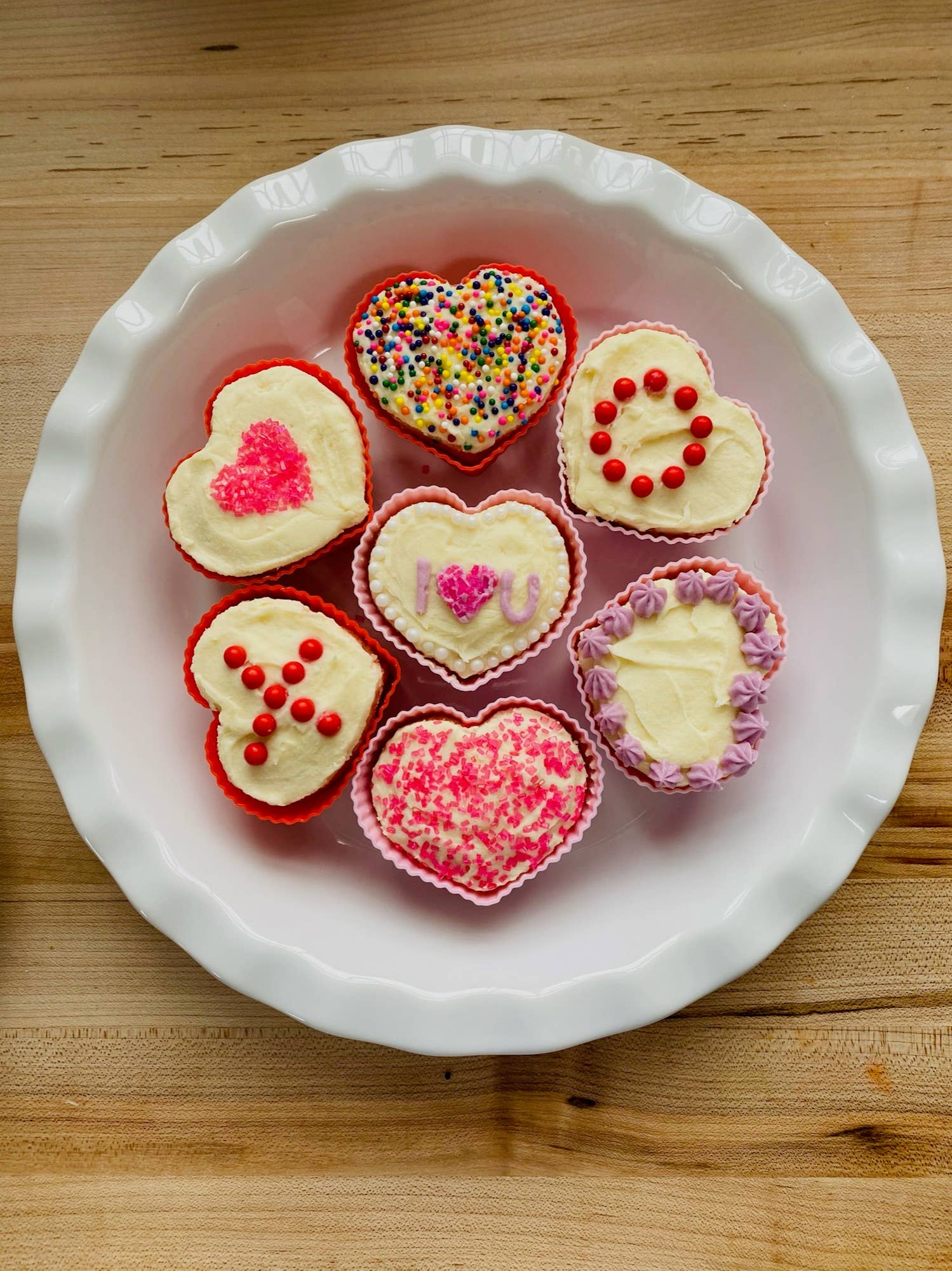 Bakelicious Silicone Cupcake Liners Heart, Set 12, 3"