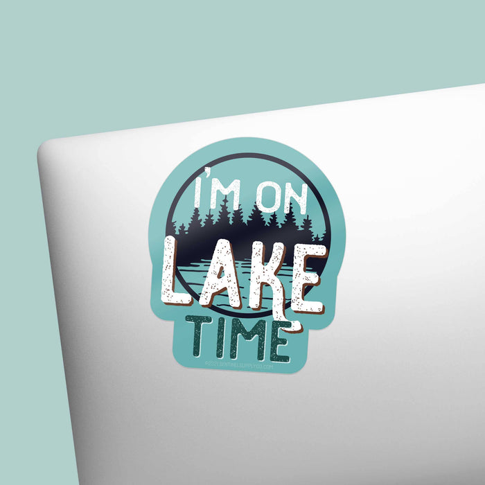 I'm on Lake Time Sticker