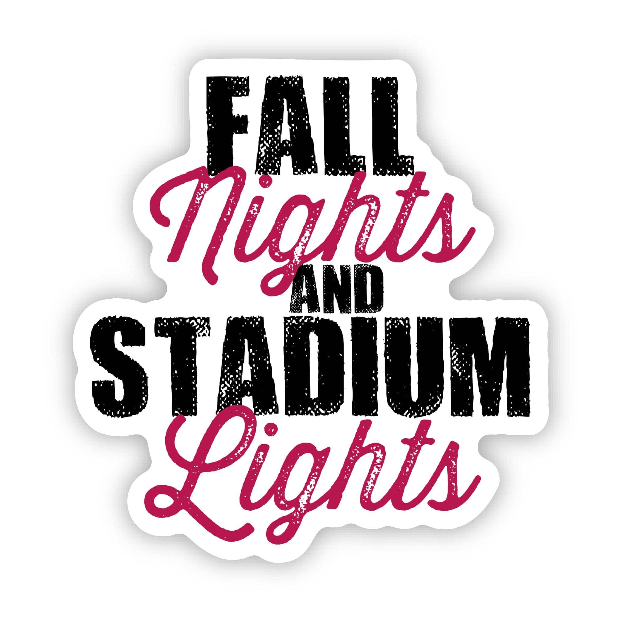 Fall Nights And Stadium Lights Text Sticker