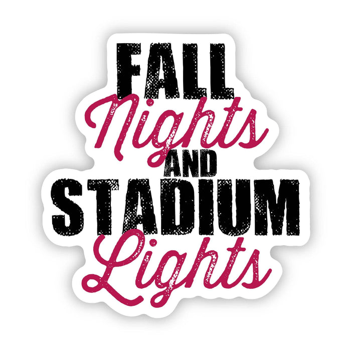 Fall Nights And Stadium Lights Text Sticker