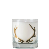 Mountain Pine Scented Antler Soy Candle w/ 20K Gold Screen Print