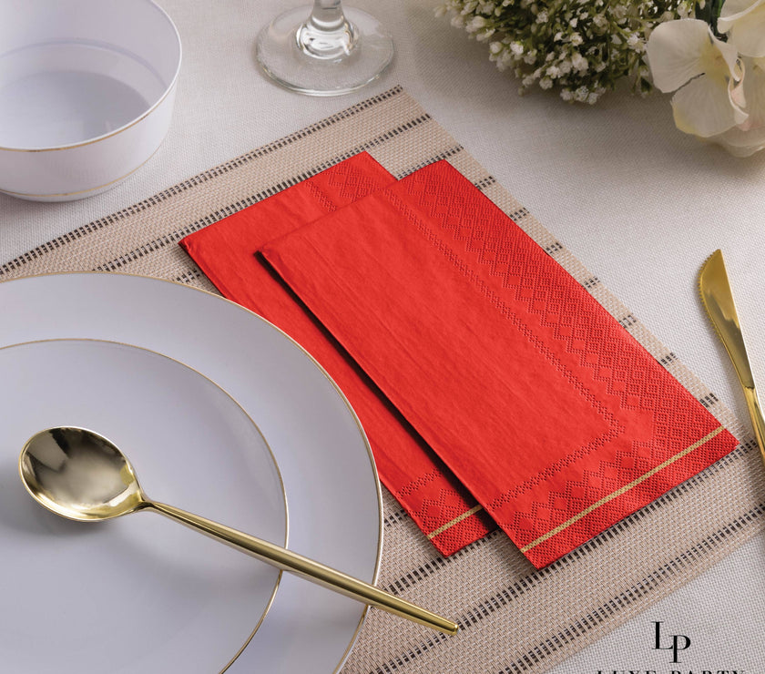 Red Dinner Napkins - 16CT