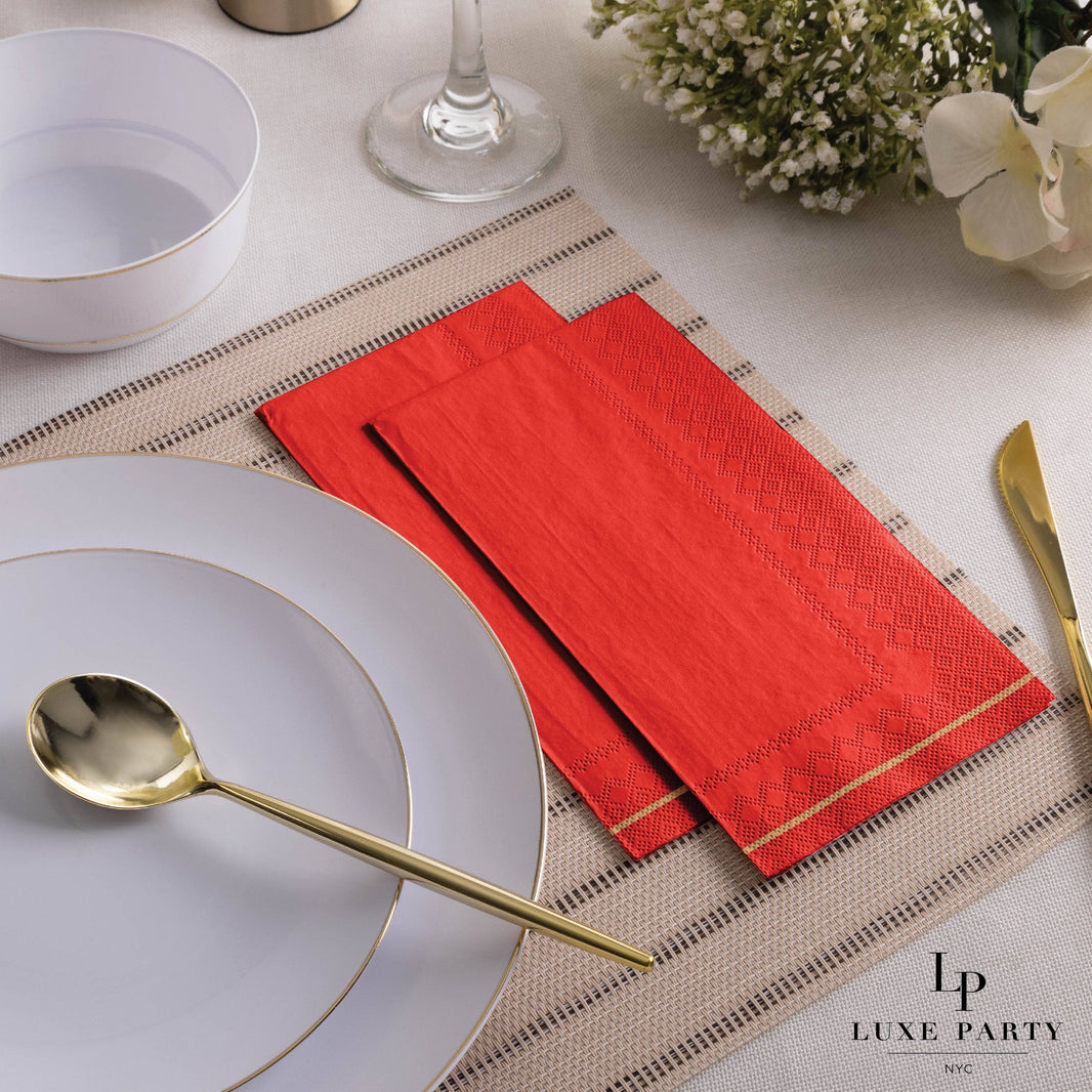 Red Dinner Napkins - 16CT