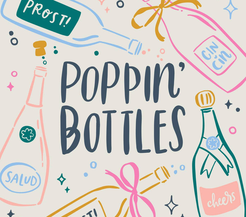 Funny Cocktail Napkins | Poppin Bottles - 20CT