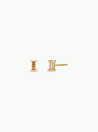 Baguette - Champagne - Gold Earrings