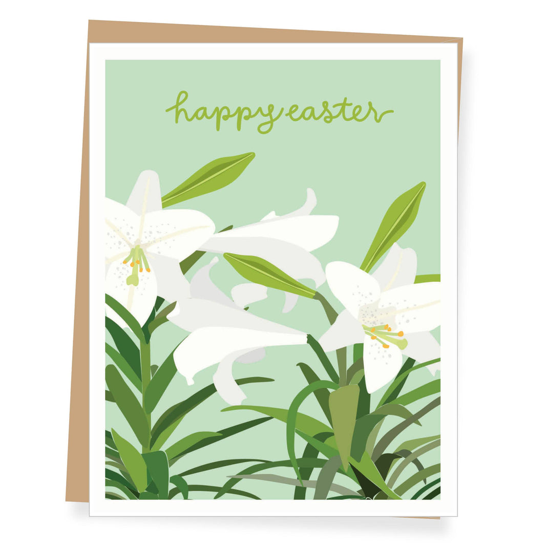 Easter Lilies Easter Card