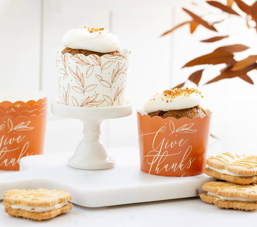 Give Thanks Foliage 5 oz Baking Cups