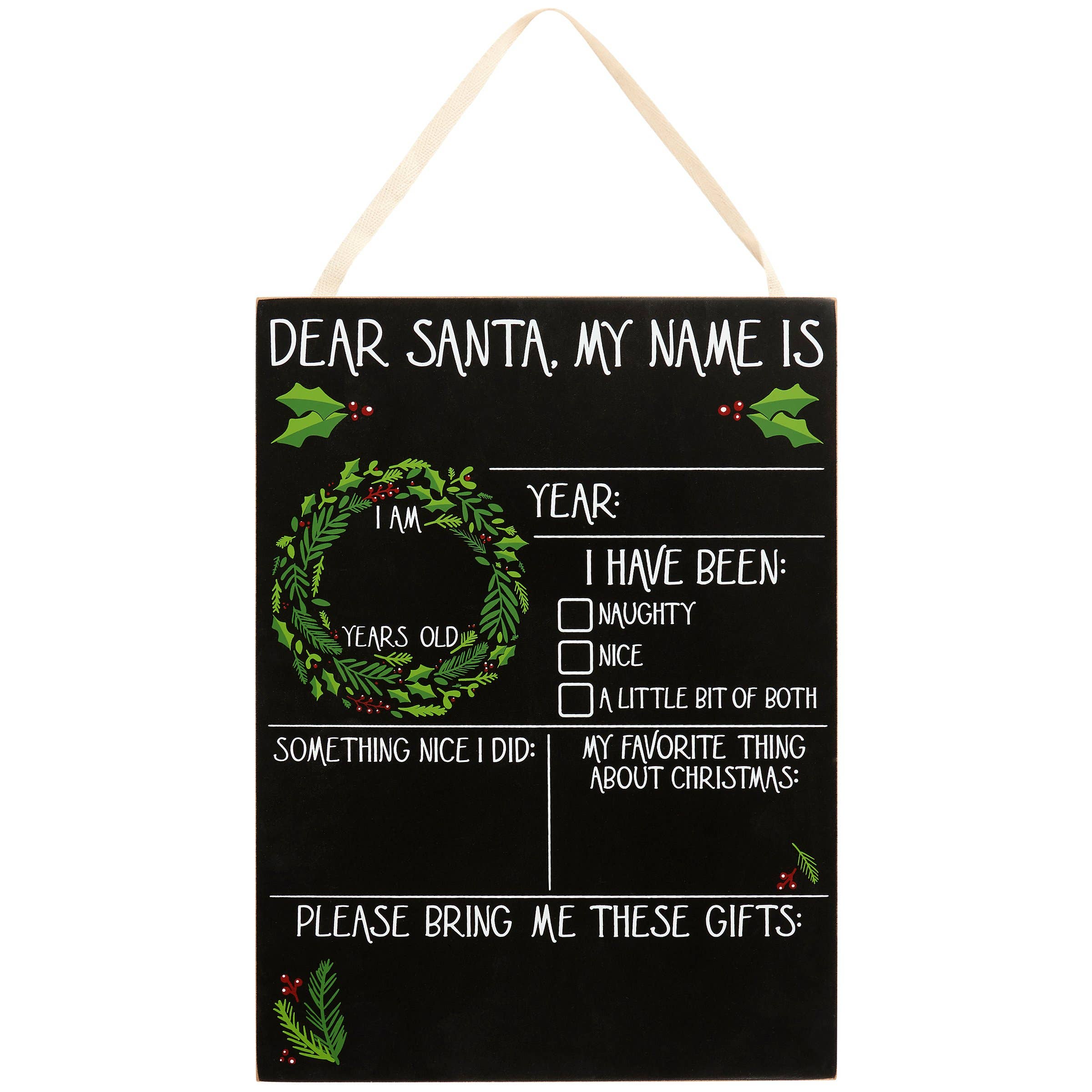 Dear Santa Milestone Board