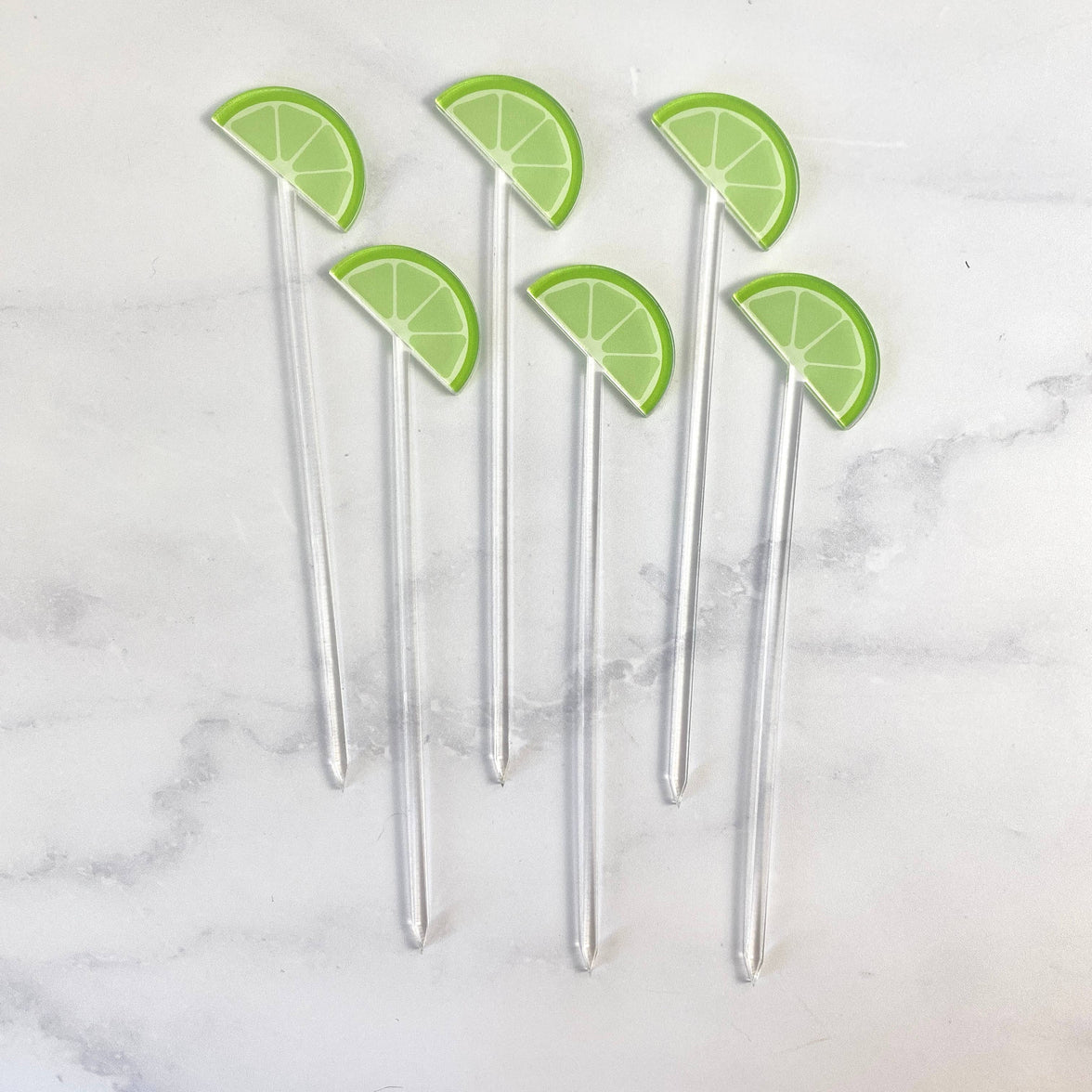 Lime Garnish Cocktail Picks