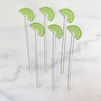 Lime Garnish Cocktail Picks