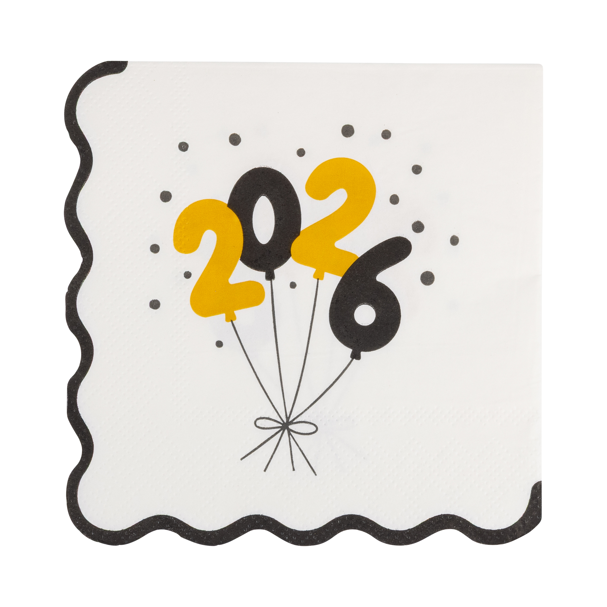 2026 Foil Balloons Cocktail Napkin - 18CT