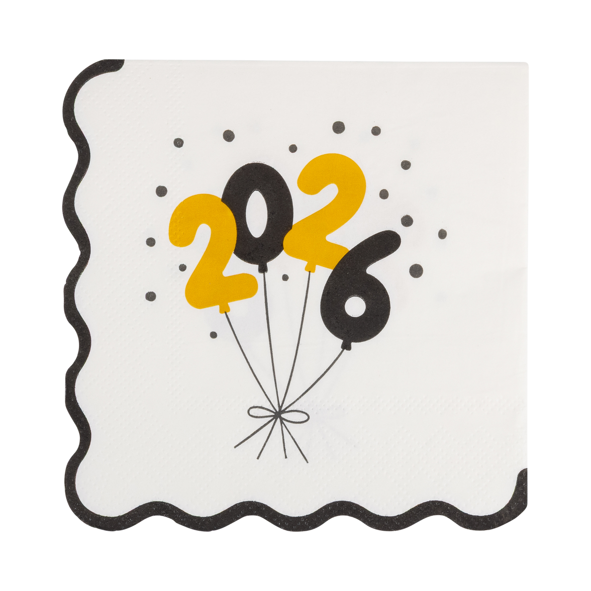 2026 Foil Balloons Cocktail Napkin - 18CT