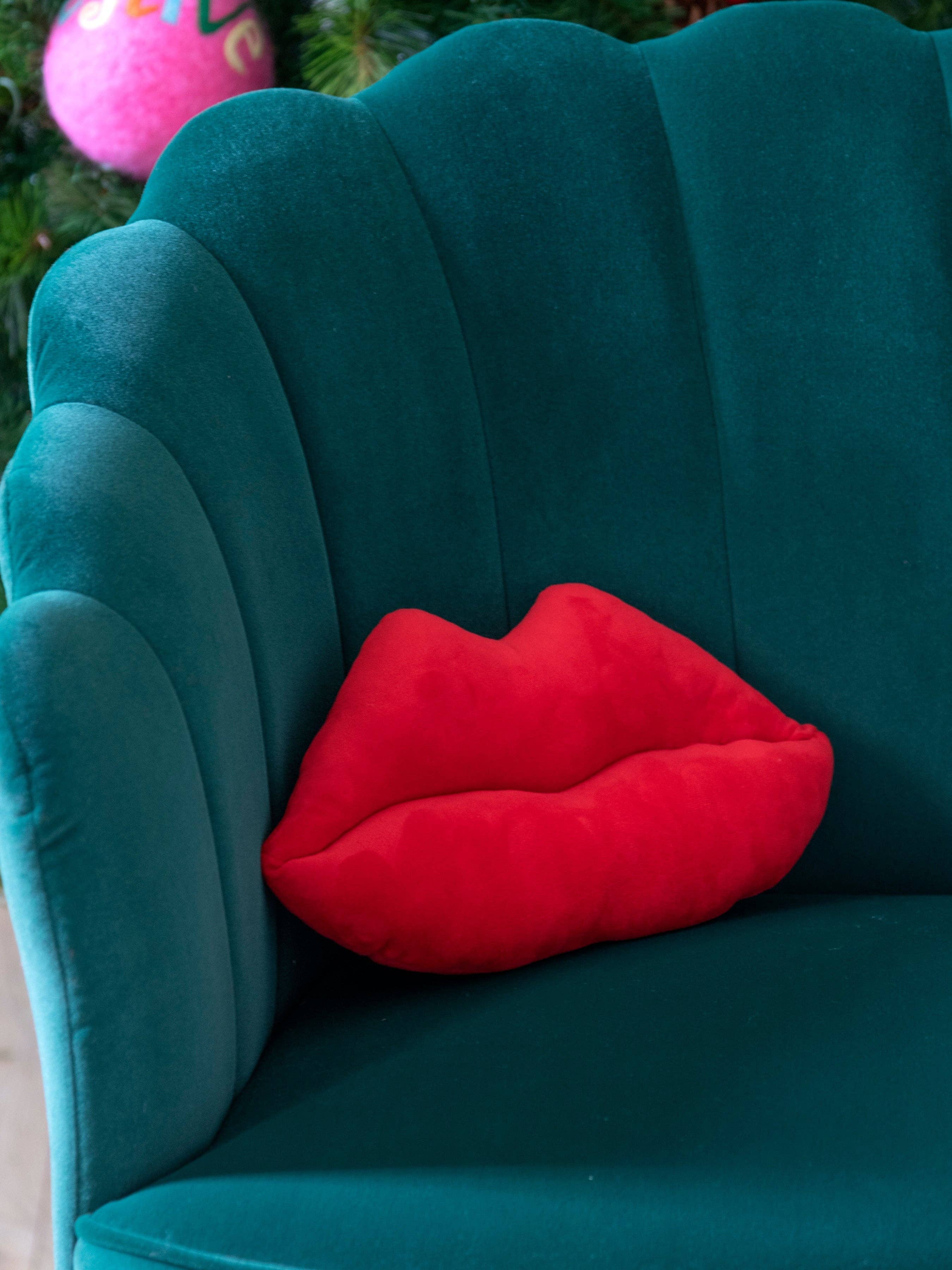 Lips Red Pillow