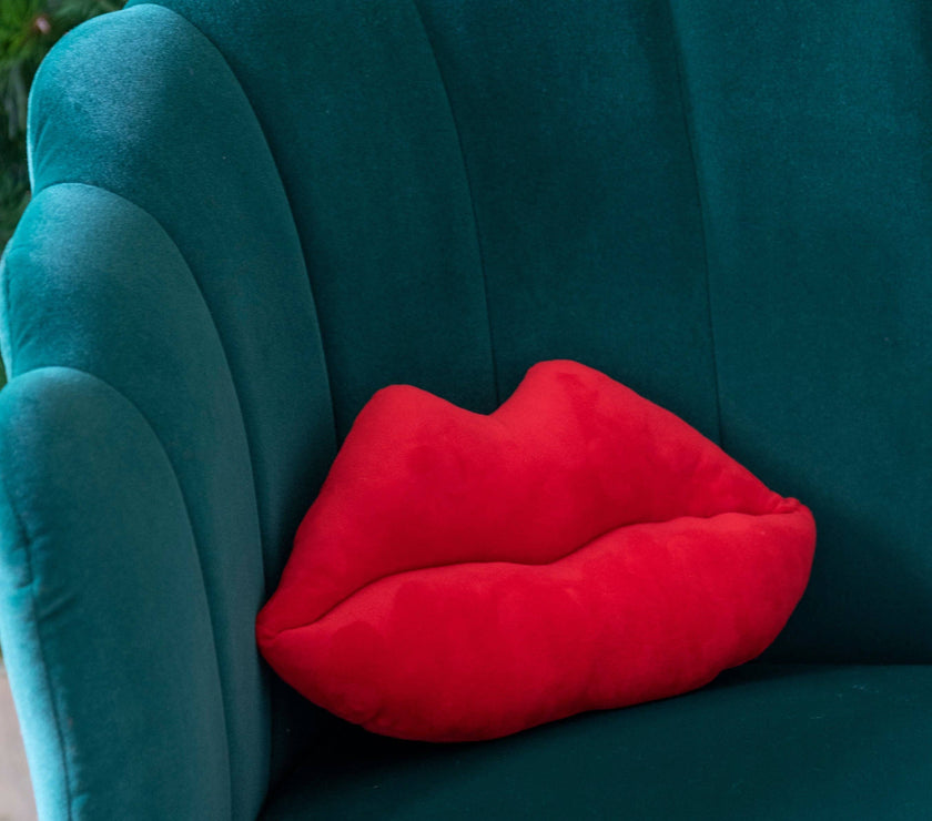 Lips Red Pillow