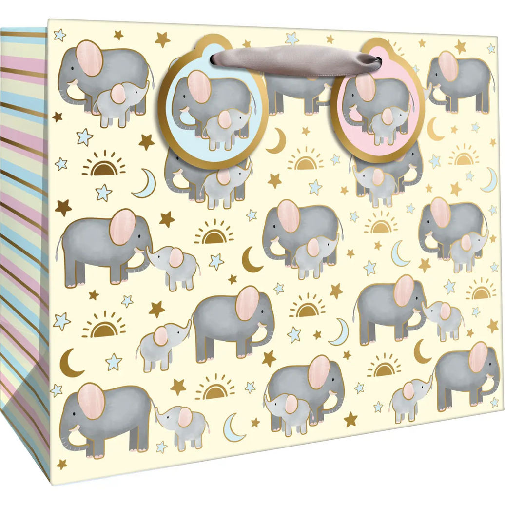Baby Elephants Large Gift Bag