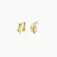 Bold Wave - Gold Earrings