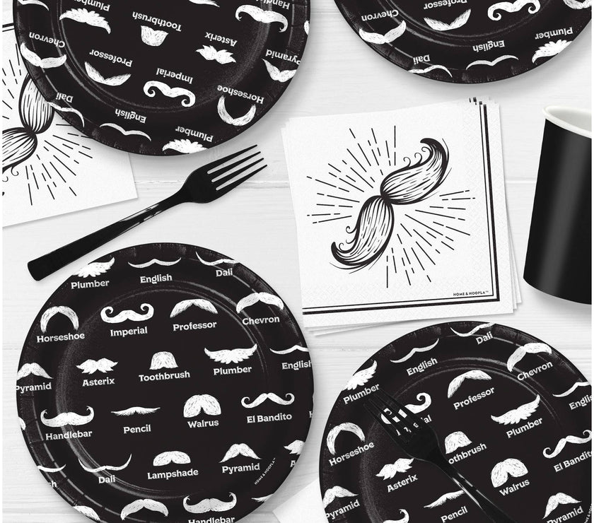 Mustache Theme Party Cocktail Napkins -16CT