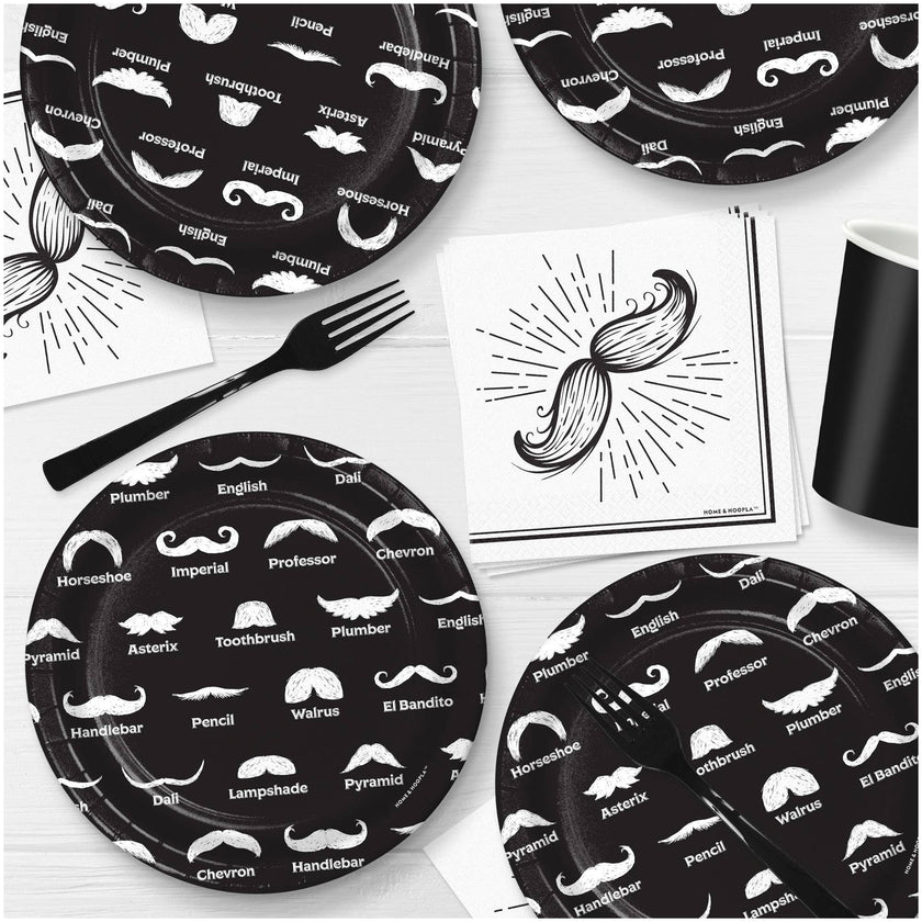 Mustache Theme Party Cocktail Napkins -16CT