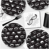 Mustache Theme Party Cocktail Napkins -16CT