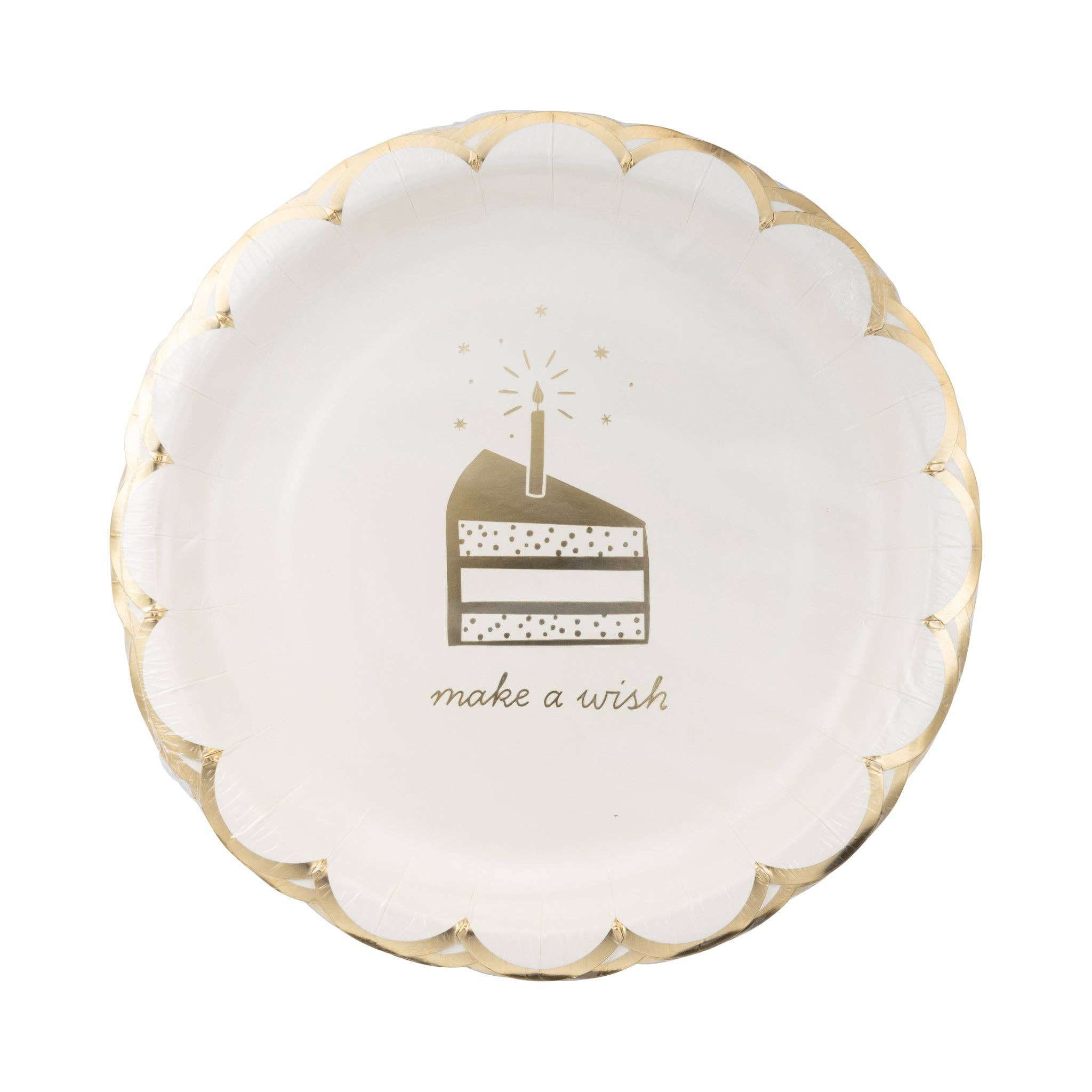 Make a Wish Cake 9" Plates - 8CT
