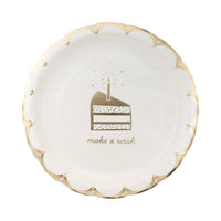 Make a Wish Cake 9" Plates - 8CT