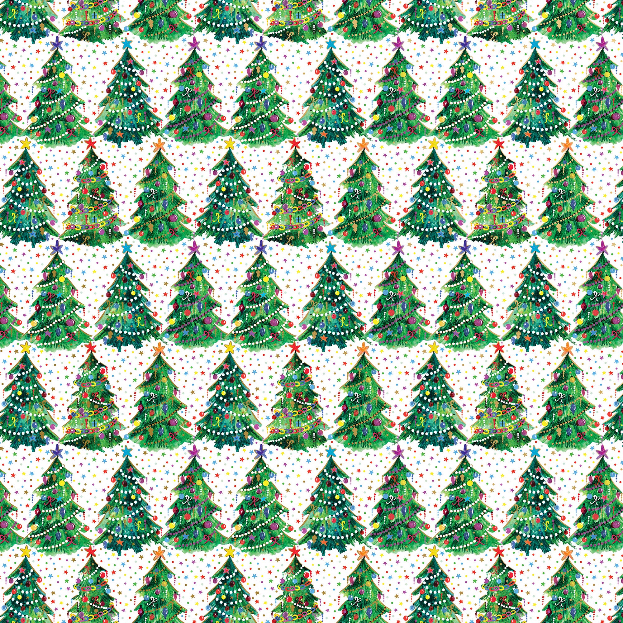 Christmas Trees Gift Wrap Roll